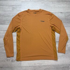 Sitka Redline Men’s Large Orange Long Sleeve Performance Shirt Hunting Outdoors